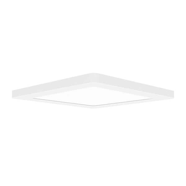 ModPLUS 18-Watt 120-277-Volt 8.5 in. Square White Integrated LED Flush Mount