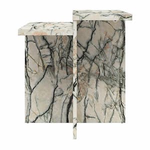 Brielle Accent Table, Onyx Marble