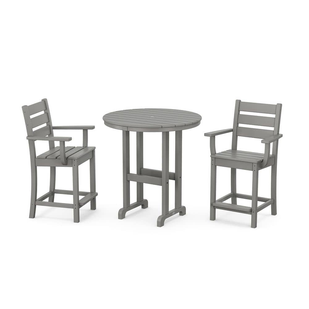 Grant Park 3-Piece Counter Set in Slate Grey price history on PriceWatchPro