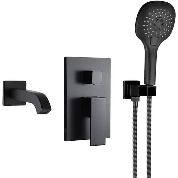 Unbranded Roxy 12.16 in. W 3 Jet Shower Tower in Black 16GS-36239