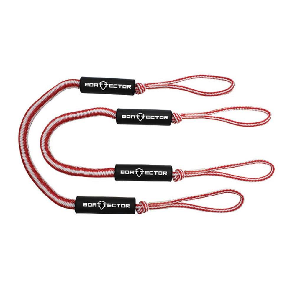 BoatTector Bungee Dock Line Value 2-Pack - 6', Red/White price history on PriceWatchPro