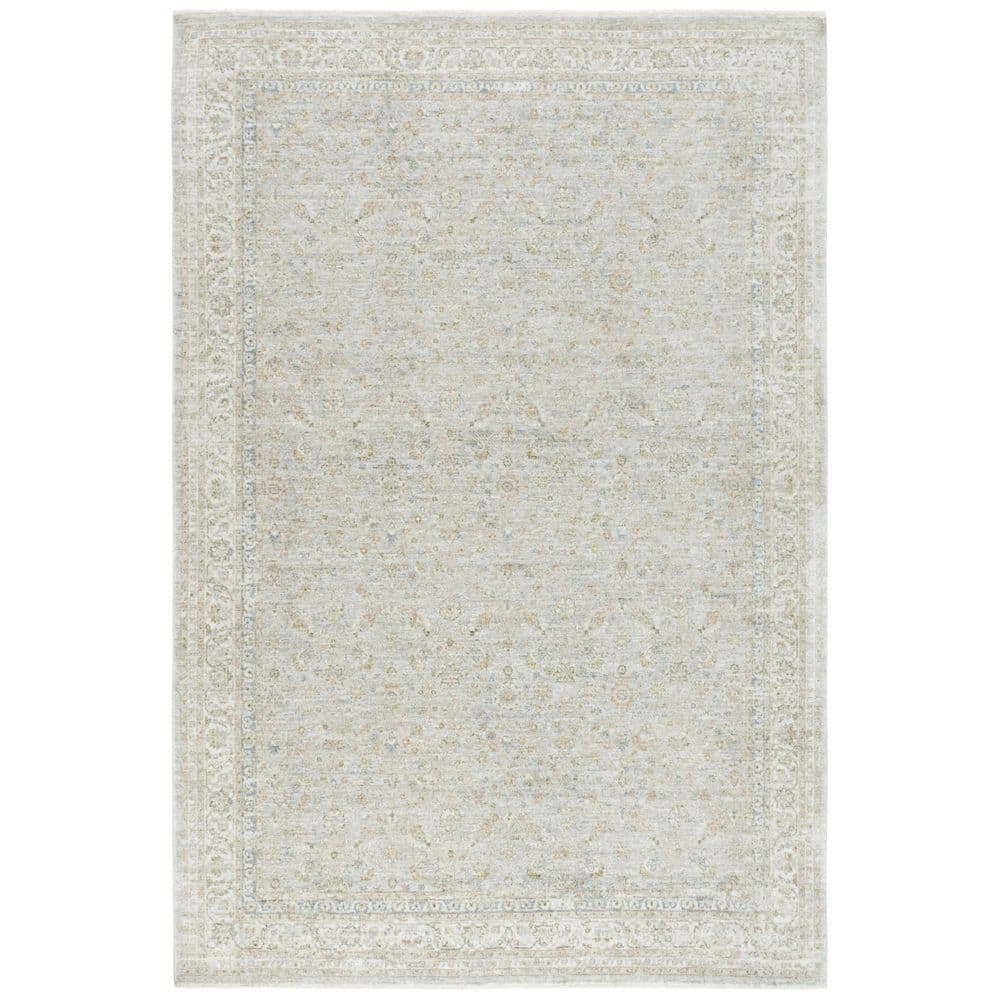 April 8 ft. x 10 ft. Ivory/Gray Floral Border Area Rug price history on PriceWatchPro