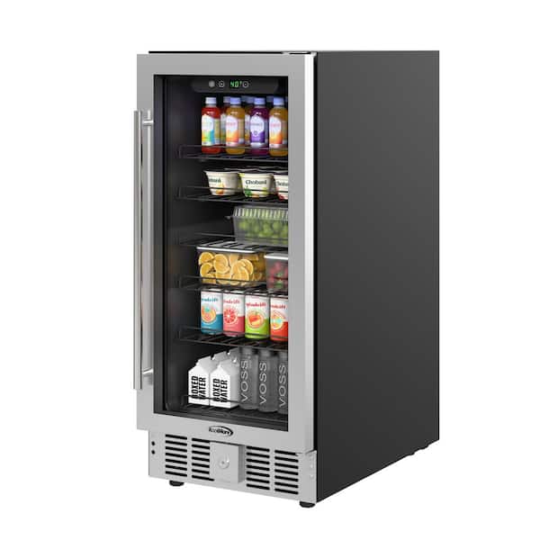 Koolmore 3 cu. ft. Mini Fridge with Glass Door in Black without