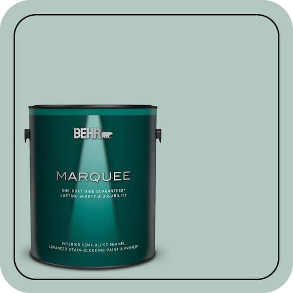 BEHR MARQUEE 1 gal. #S430-2 Fresh Tone Semi-Gloss Enamel Interior Paint & Primer