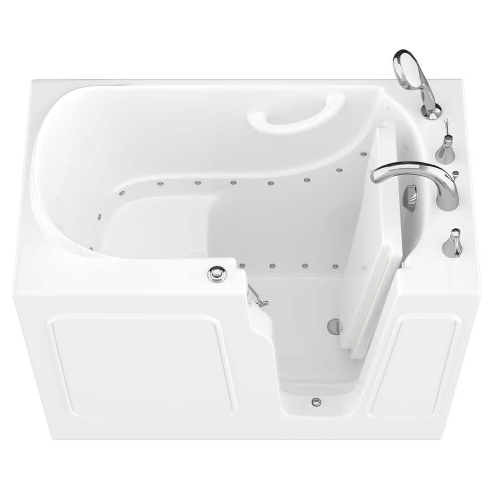 Universal Tubs HD Series 26 in. x 46 in. Right Drain Quick Fill WalkIn Air Tub in White