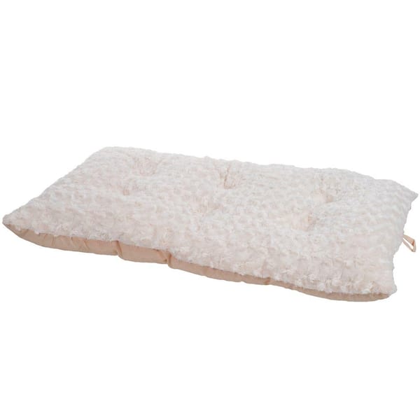 PAW Lavish Cushion Small Latte Pillow Furry Pet Bed