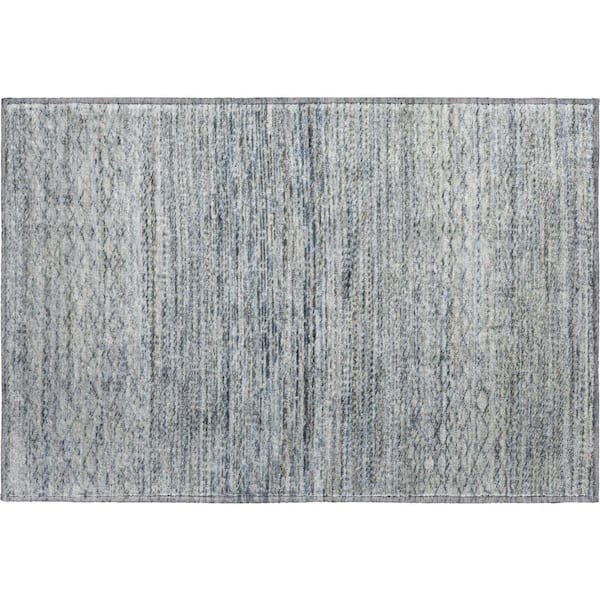 Mayfield Premium Machine Washable Abstract AMF2150 Linen 2 ft. x 3 ft. Accent Rug