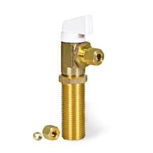 1/2 in. SWT/MIP x 1/4 in. Lead Free Brass Compression Icemaker Replacement Valve