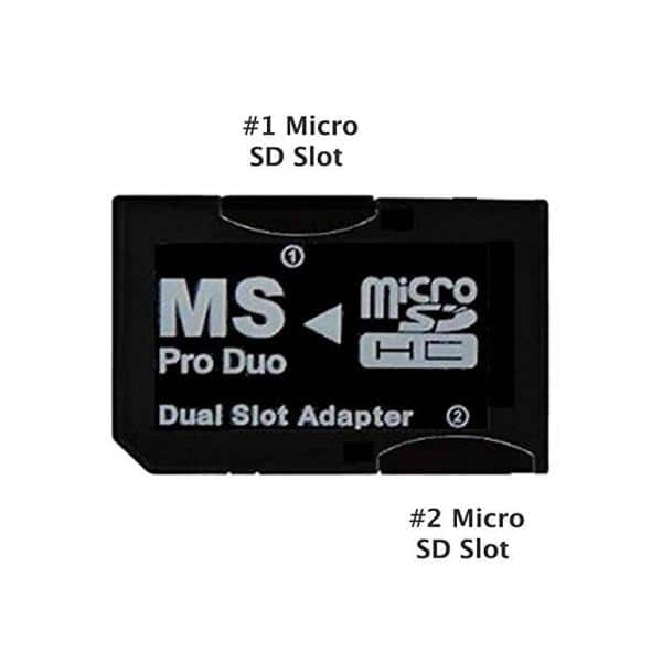 Lot x 10 Memory Stick MS Pro Duo Adapter Micro SD SDHC TF Card