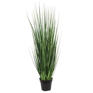 48 in. Artificial Potted Extra Full Green Grass