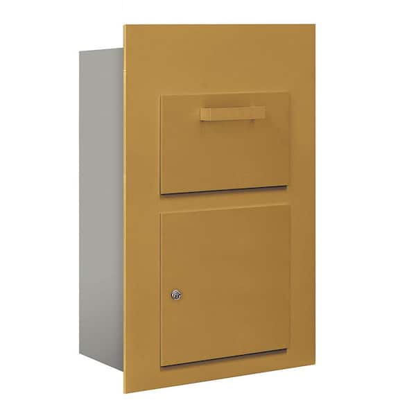 Salsbury Industries 3600 Series Collection Unit Gold USPS Front Loading for 5 Door High 4B Plus Mailbox Units