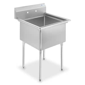 30 in. Freestanding Stainless Steel 1-Compartment Commercial Kitchen Sink