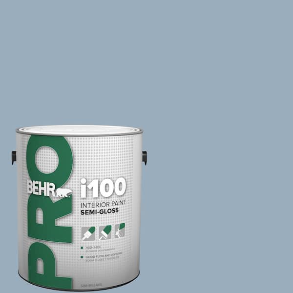 BEHR PRO 1 gal. #S510-3 Ombre Blue Semi-Gloss Interior Paint