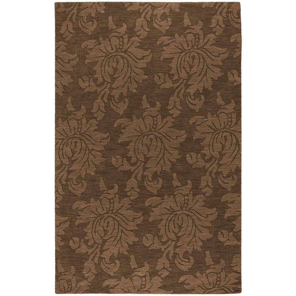 Handmade Floral Tufted Wool Area Rug 5' x 7', Easy Care