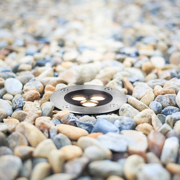 Vonn Lighting 3 Watt Low Voltage Stainless Steel Outdoor Integrated Led 3000k In Ground Landscape Path Light Voi19018ss The Home Depot Vonn Lighting 3 Watt Low Voltage, In Ground Low Voltage Lighting