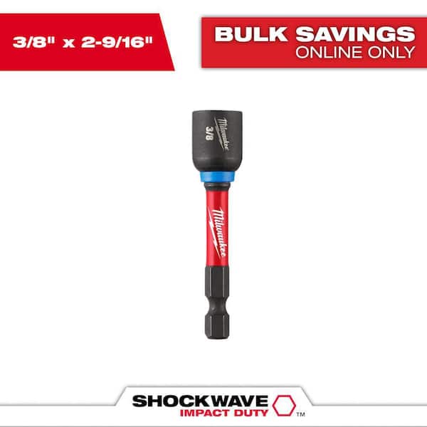 SHOCKWAVE Impact Duty 3/8 in. x 2-9/16 in. Alloy Steel Magnetic Nut Driver (1-Pack)