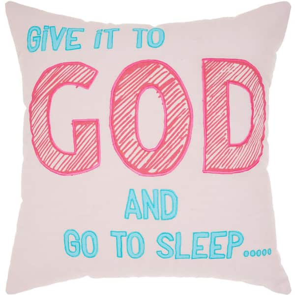 Mina Victory Trendy, Hip, New-Age Multicolor 18 in. x 18 in. Throw Pillow