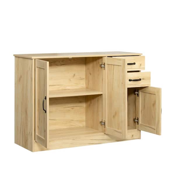 Unbranded 43.3 in. W x 15.75 in. D x 31.1 in. H Bathroom Beige Linen Cabinet