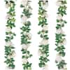 Artificial White Rose Garland