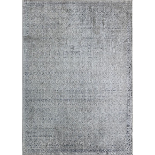 Rugs America Juliette Ice Mist White 2 ft. X 4 ft. Area Rug