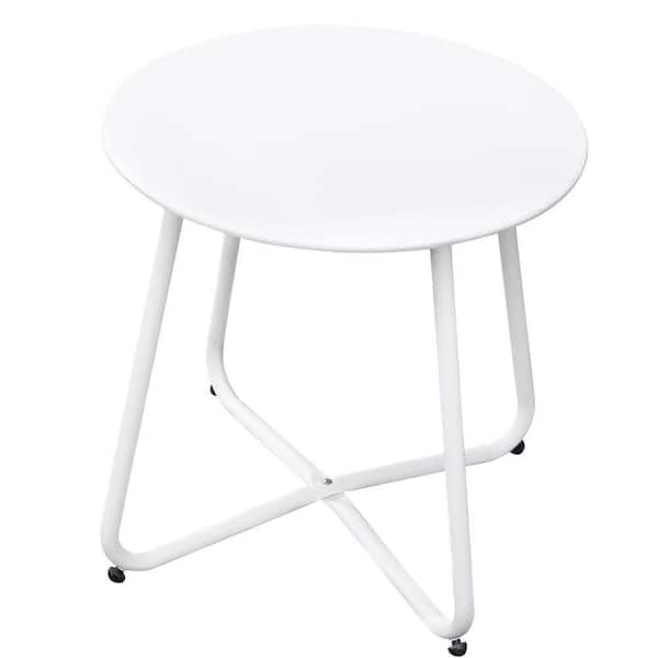 SIMPO Atlanta Outdoor Dining Table (120cm Round) — White