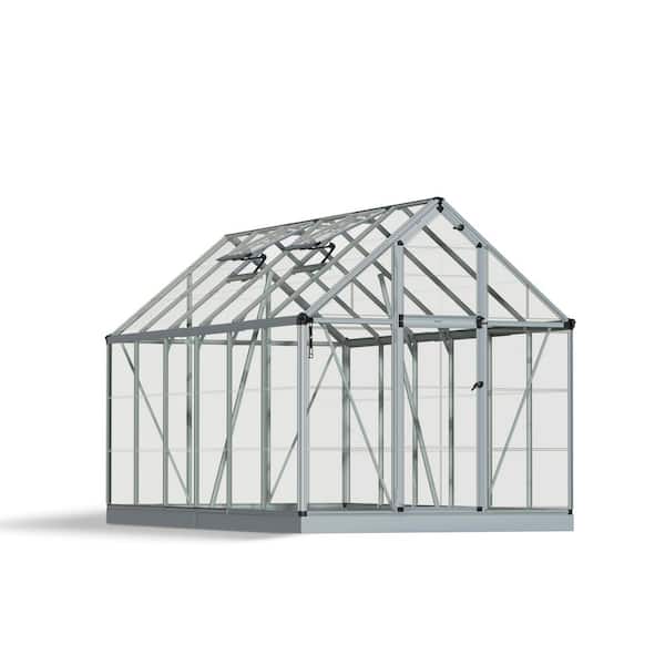 CANOPIA by PALRAM Snap and Grow 6 ft. x 12 ft. Silver/Clear DIY Greenhouse Kit