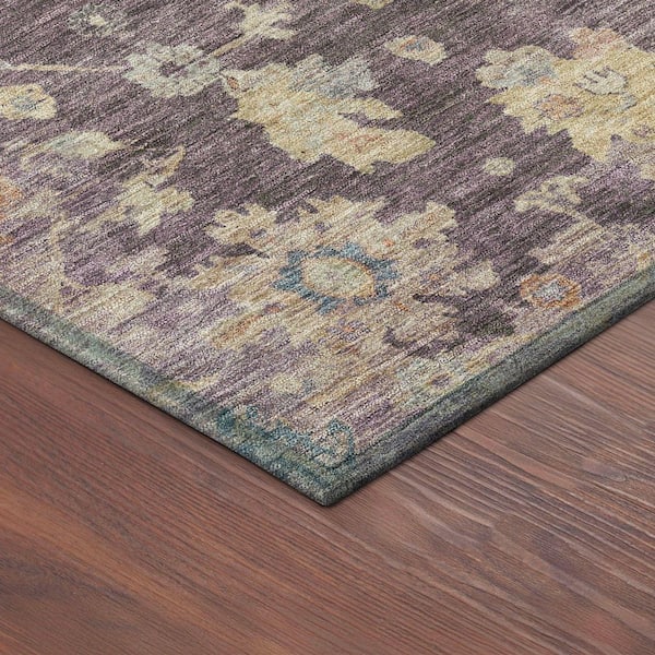 Chantille Machine Washable Indoor/Outdoor Abstract ACN2355 Eggplant 10 ft. x 14 ft. Area Rug