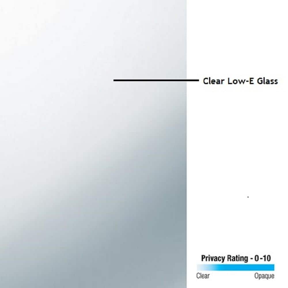81.75'' Clear Glass Fiberglass Front Entry Door