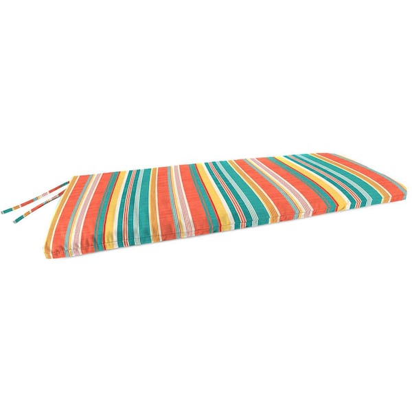 Jordan Manufacturing 48 in. L x 18 in. W x 3.5 in. T Outdoor Rectangular Settee Swing Bench Cushion in Kodi Cornhusk