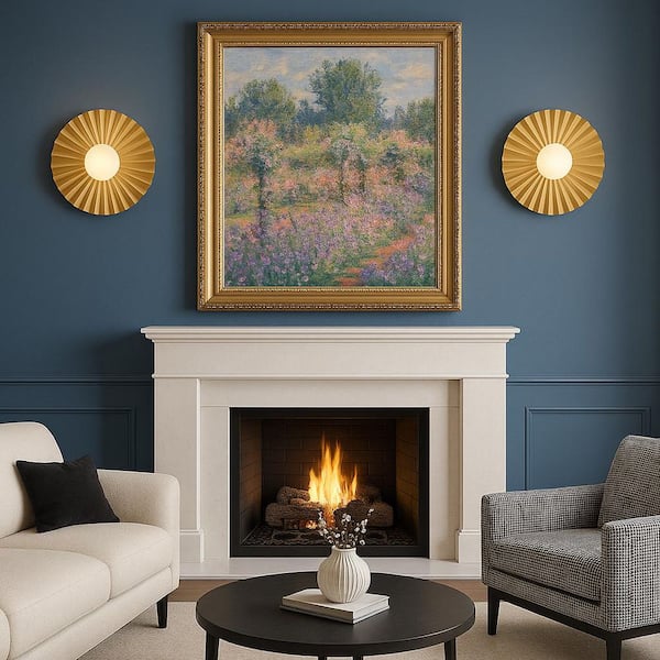 LARK Stevie 13.75 in. 1 Light Lacquered Brass Flush Mount 84393LCB