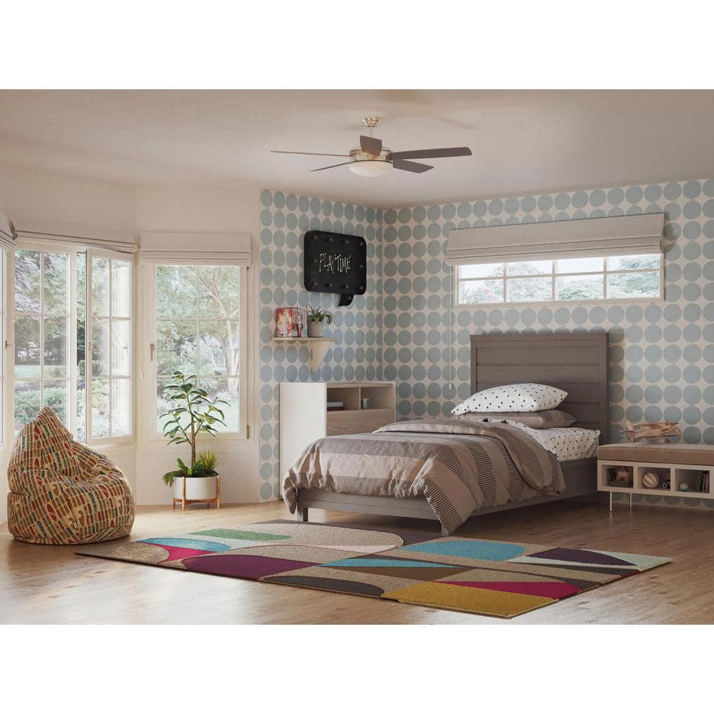 Fresno 60" Brushed Nickel Ceiling Fan with LED Light and Remote