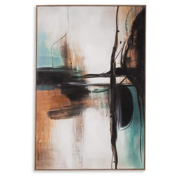 Brunonia Framed Abstract Art Print 71 in. x 47 in.