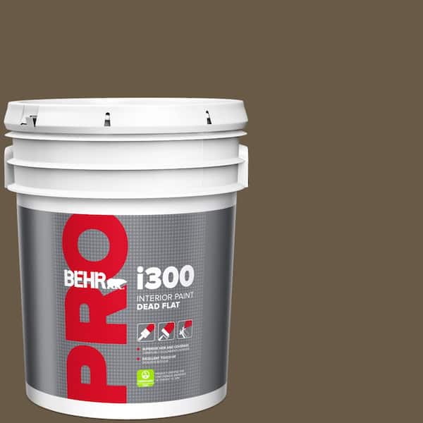 5 gal. #PPU7-25 Clove Brown Dead Flat Interior Paint
