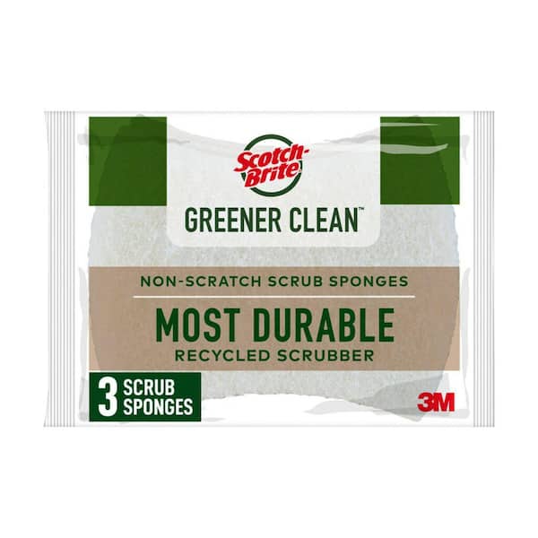 Scotch-Brite Greener Clean Non-Scratch Scrub Sponge (6-Pack)