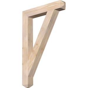 3.5 in. x 36 in. x 24 in. Douglas Fir Traditional Craftsman Smooth Bracket
