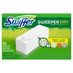 Sweeper Unscented Dry Cloth Multi-Surface Refills for Duster Floor Mop (52-Count) (3 Pack)