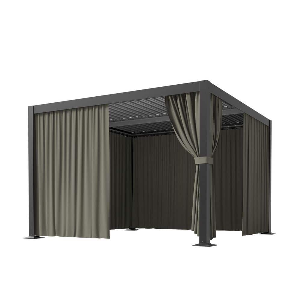 WNP 10 ft. x 10 ft. Universal Outdoor Privacy Curtains, Gazebo