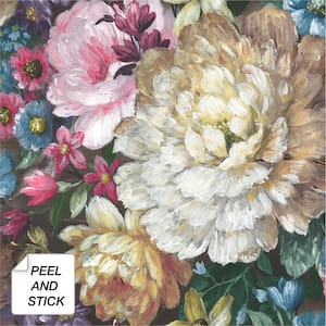 Blooming Floral Vinyl Peel & Stick Wallpaper Roll (Covers 30.75 Sq. Ft.)