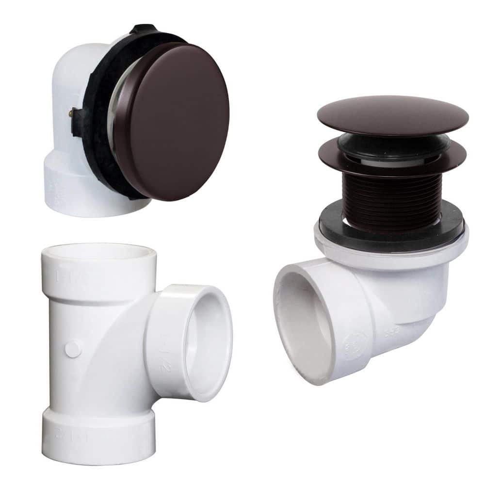 Illusionary Overflow, Sch. 40 PVC Plumbers Pack with Tip-Toe Bath Drain in Oil Rubbed Bronze price history on PriceWatchPro