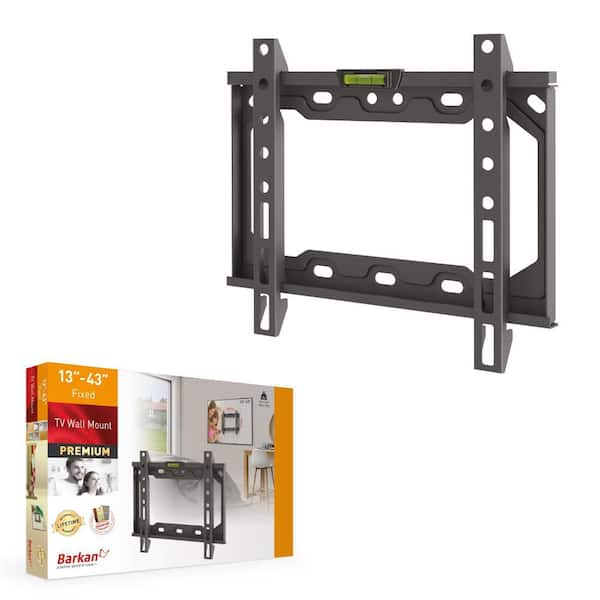 Barkan 13 in to 39 in Fixed Flat TV Wall Mount, up to 88 lbs