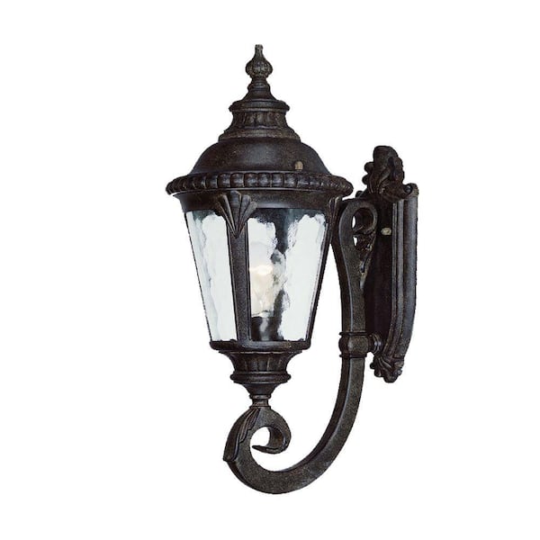 Acclaim Lighting Surrey Collection 1-Light Black Coral Outdoor Wall Lantern Sconce
