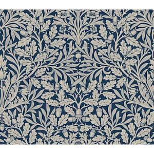 Acorn Indigo Peel and Stick Wallpaper