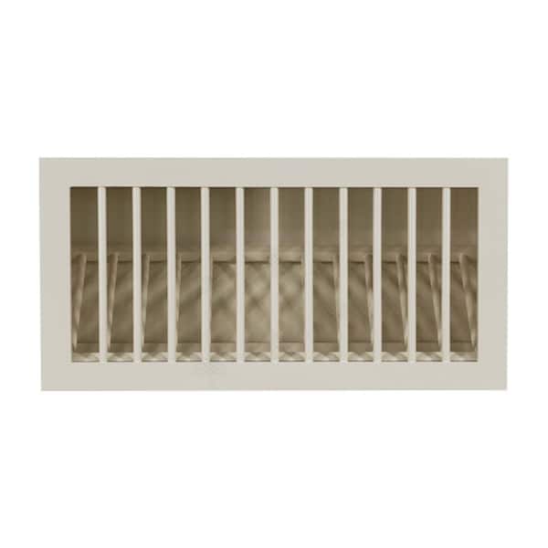 Princeton Assembled 30 in. x 15 in. x 12 in. Wall Dish Holder in Off-White