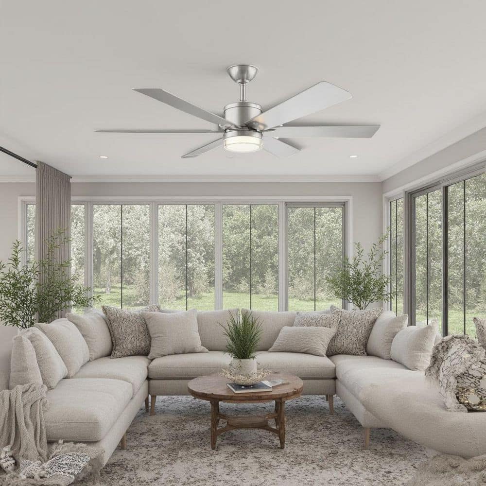 AIRE BY MINKA Collingstone 54 in. Integrated LED Indoor Brushed