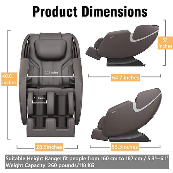 eSmart 5100 Zero Gravity Massage Chair with Multi Therapy Settings - Bed  Bath & Beyond - 24101117