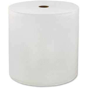 White 1-Ply Hard Wound Roll Towels (6-Rolls)