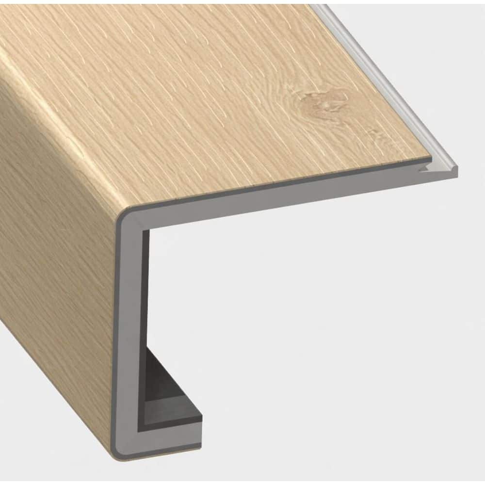 Solaria 2-3/8 in. Thick x 4 in. Width x 60 in. Length Rigid Core Square Stair Nose Vinyl Molding price history on PriceWatchPro