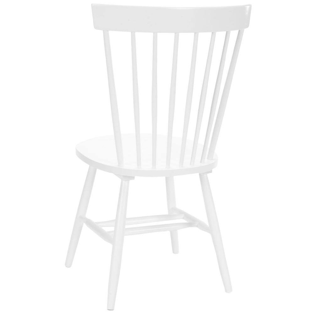 Classic White Windsor High Slat Side Chair in Solid Malaysian Oak