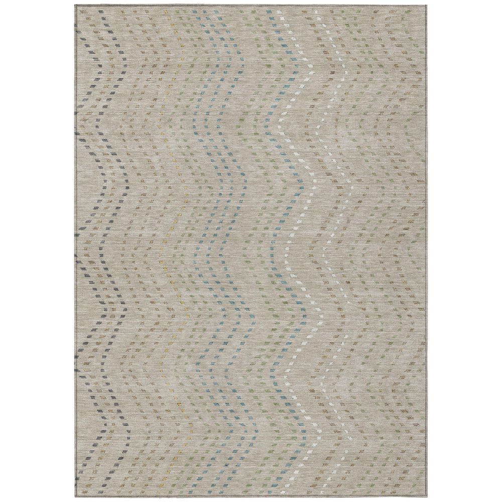 Chantille Machine Washable Indoor/Outdoor Abstract ACN2992 Beige 5 ft. x 7 ft. 6 in. Area Rug price history on PriceWatchPro