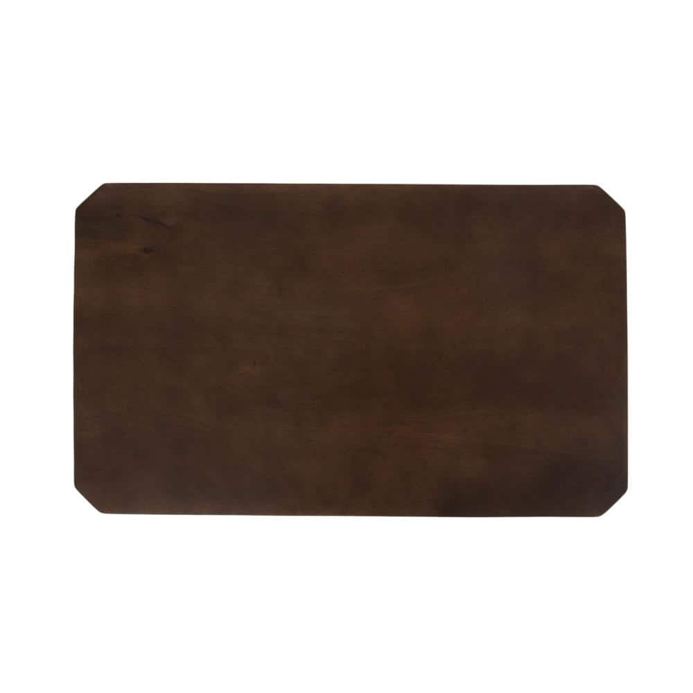 Talcott Dark Brown Mango Wood Rectangular Side Table, 22x14x26
